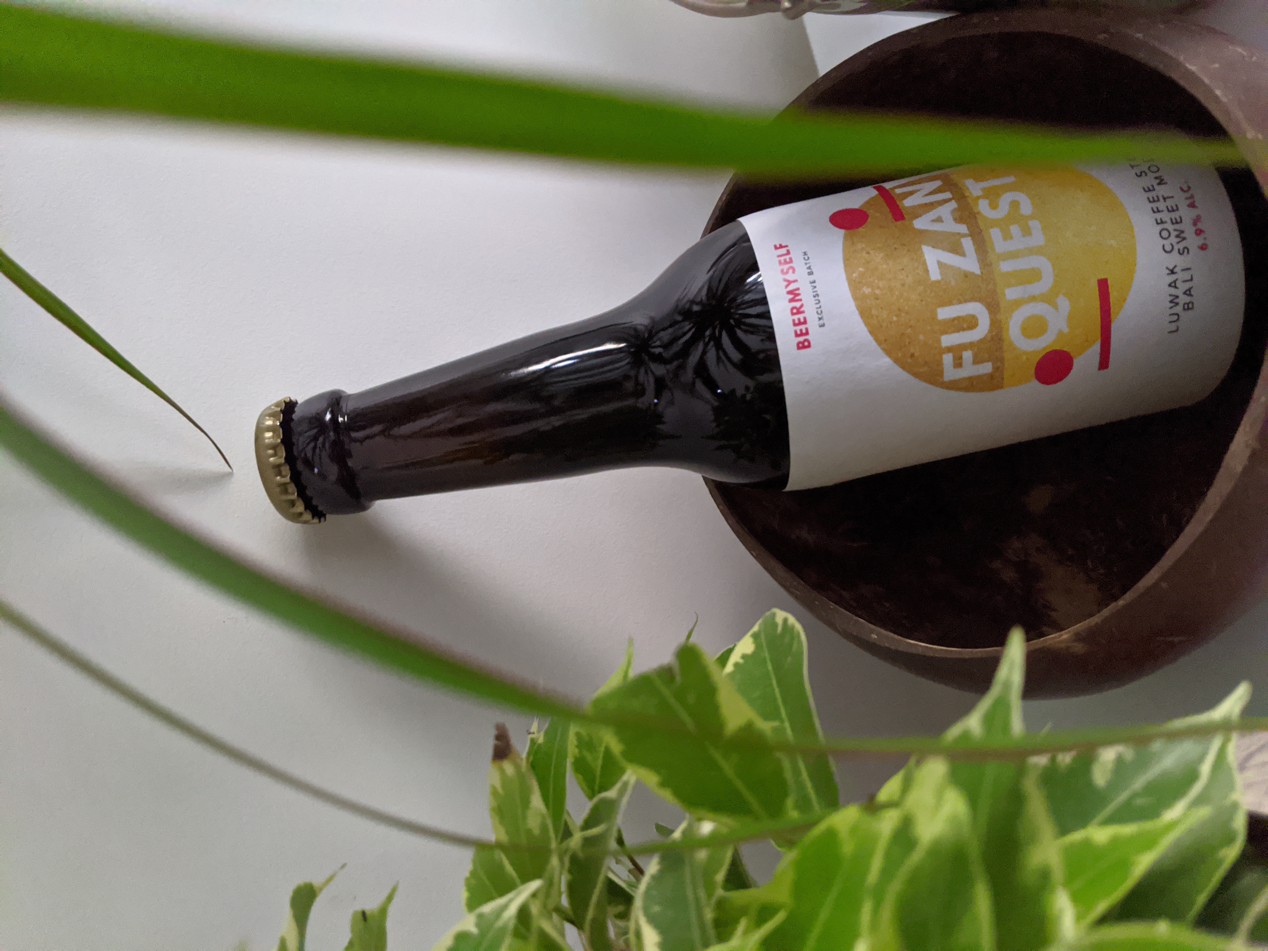 Bouteille Fu Zan Quest — Luwak Coffee Stout, capsule BeerMyself